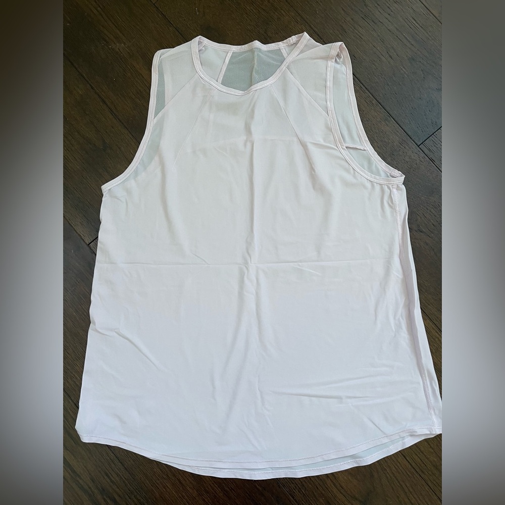 Lululemon Sculpt Tank Top Pink Organza Sz 8